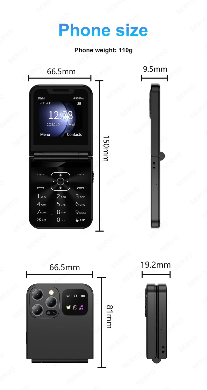 SERVO A50 PRO Foldable Mobile Phone - Image 30