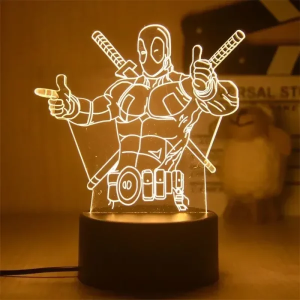 3D LED Lamp Disney Action Figures - Children Bedroom Lamp