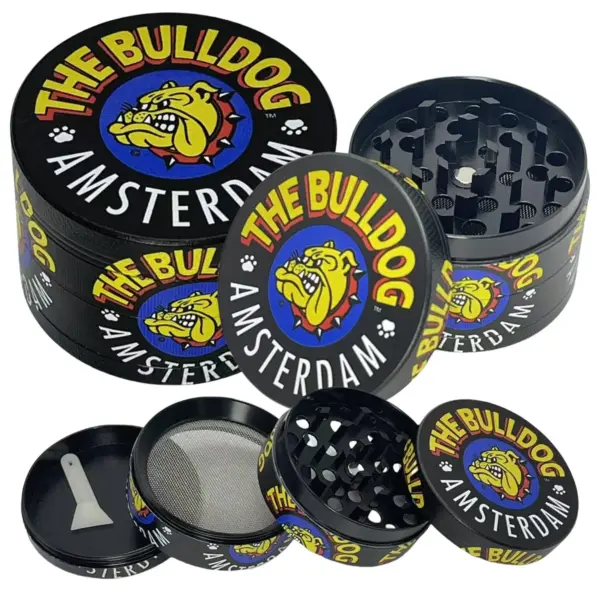 50mm Metal Dog Herb Grinder 4-Layer