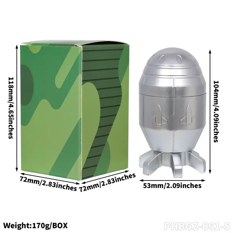 Silvery Rocket-grinder 4-Layer - Image 2