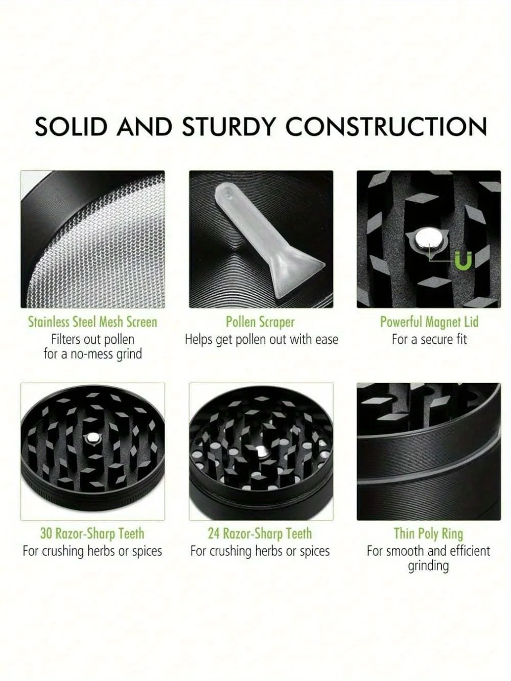 Metal Herb Grinder 4-Layer grinder - Image 11