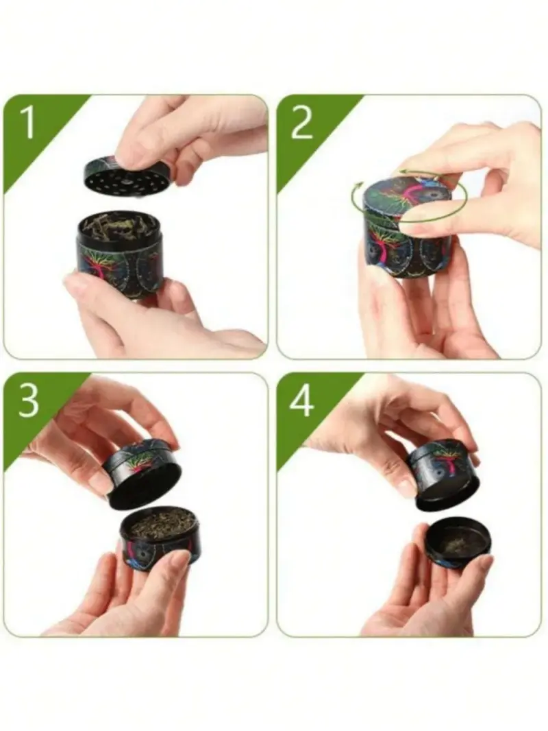50mm Metal Dog Herb Grinder 4-Layer - Image 14