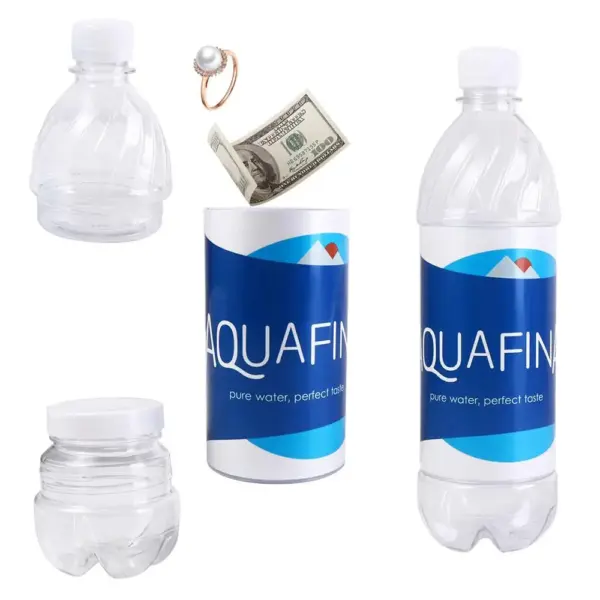 SmellProof Transparent watterbottle Diversion Safes Hidden
