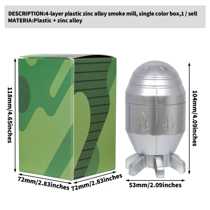 Silvery Rocket-grinder 4-Layer - Image 7