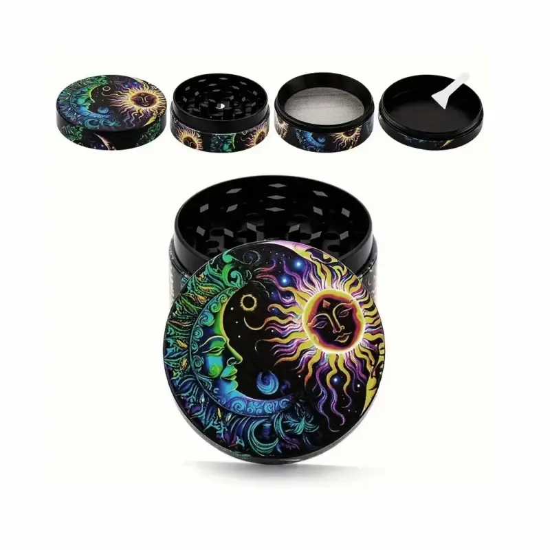 4 Layers Premium Zinc Alloy Herb Grinder - Image 2
