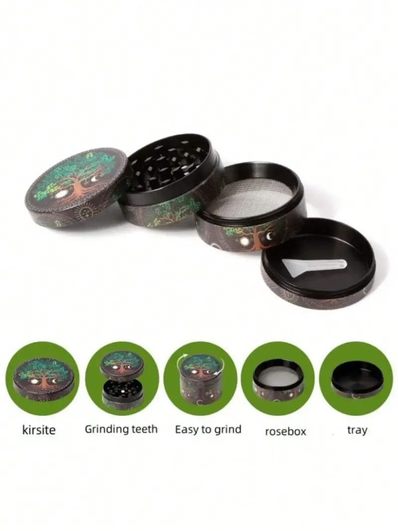 50mm Metal Dog Herb Grinder 4-Layer - Image 12