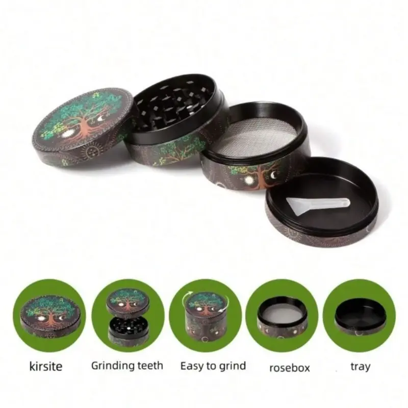 50mm Metal Dog Herb Grinder 4-Layer - Image 5