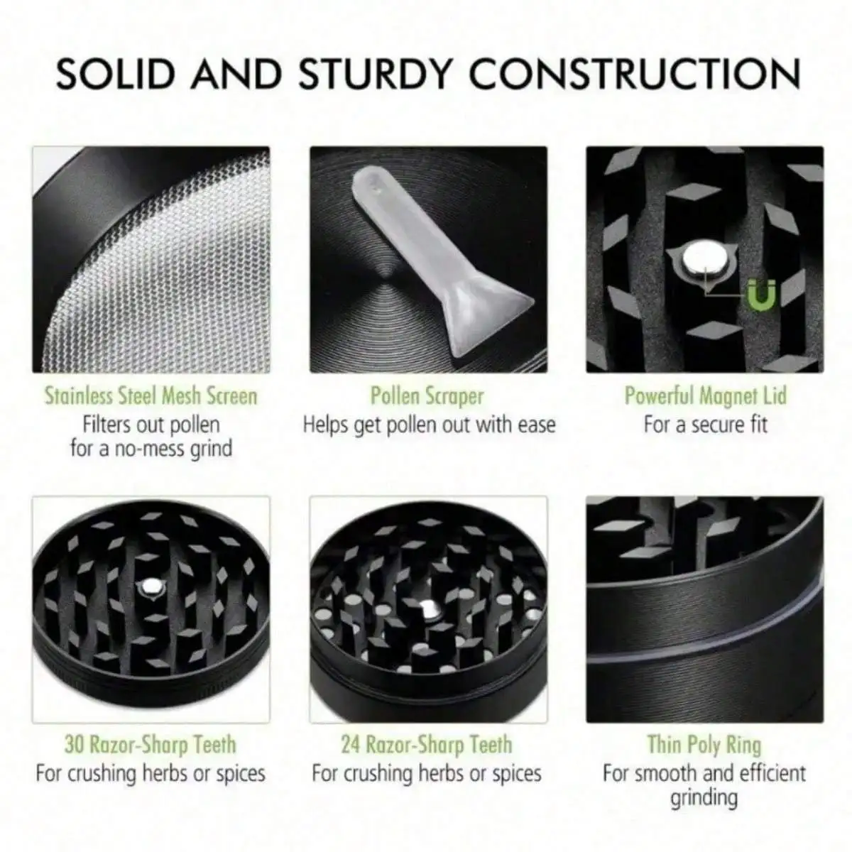 Metal Herb Grinder 4-Layer grinder - Image 5