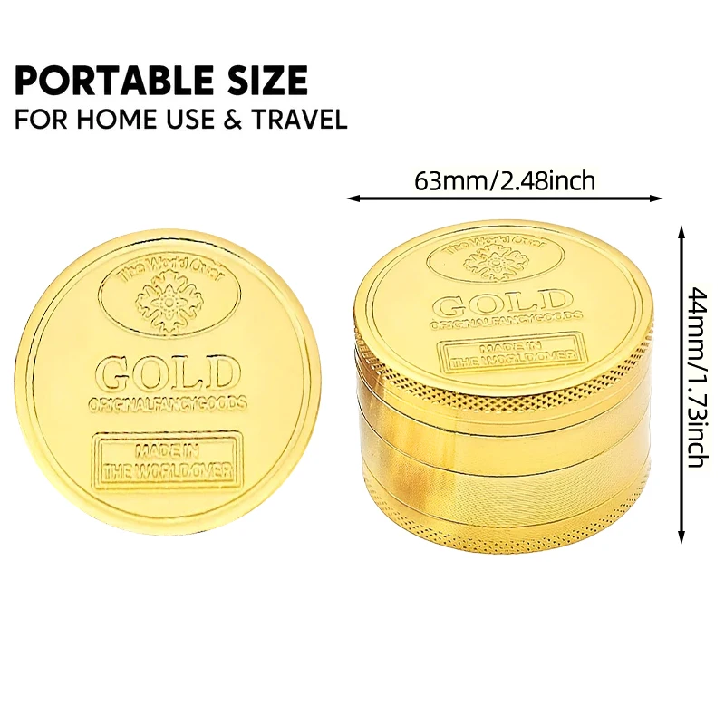 4 Layers Zinc Alloy Herb Grinder - Image 14