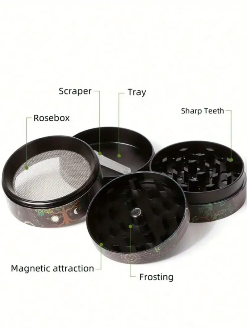 50mm Metal Dog Herb Grinder 4-Layer - Image 13
